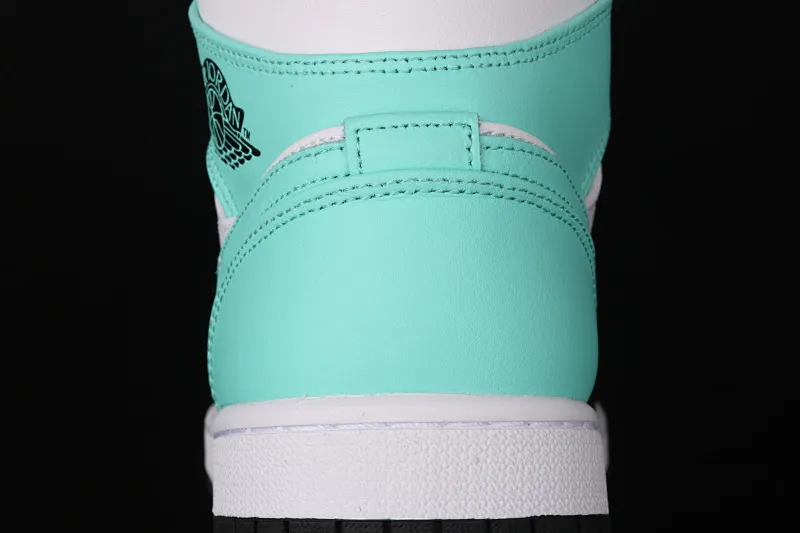 All categories Air Jordan Jordan series basketball shoes Air Jordan 1 Mid Air Jordan 1 Mid AJ1 Joe 1 black and white blue Zhongbang basketball shoes 554724-132